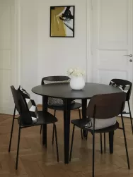 Westwing Collection Mesa De Comedor Redonda De Madera De Mango Archie, O 110 Cm
