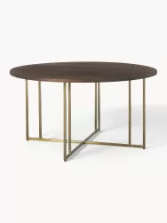 Westwing Collection Mesa De Comedor Redonda De Madera De Mango Luca, Tamanos Diferentes