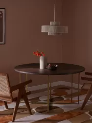 Westwing Collection Mesa De Comedor Redonda De Madera De Mango Luca, Tamanos Diferentes