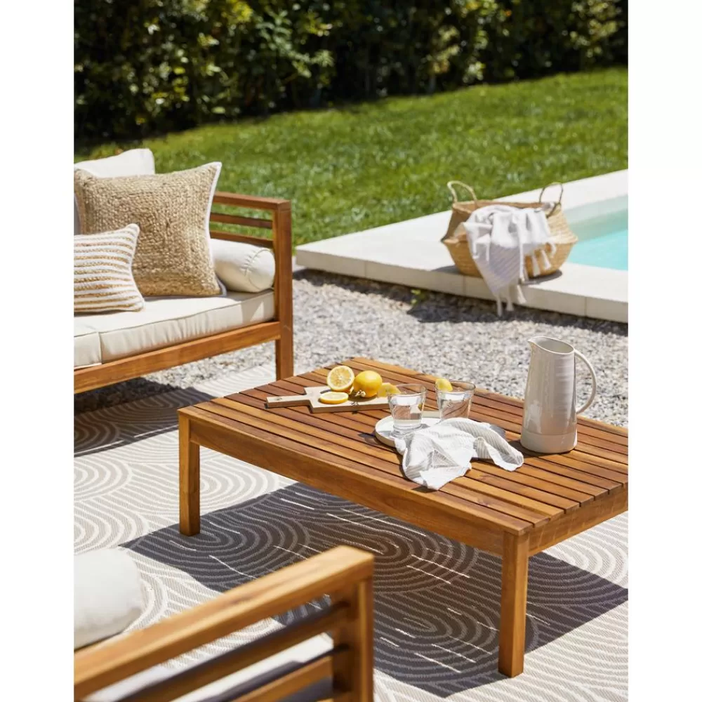 Westwing Collection Muebles De Jardin^Mesa Para Exterior De Madera De Acacia Bo, 100 X 60 Cm