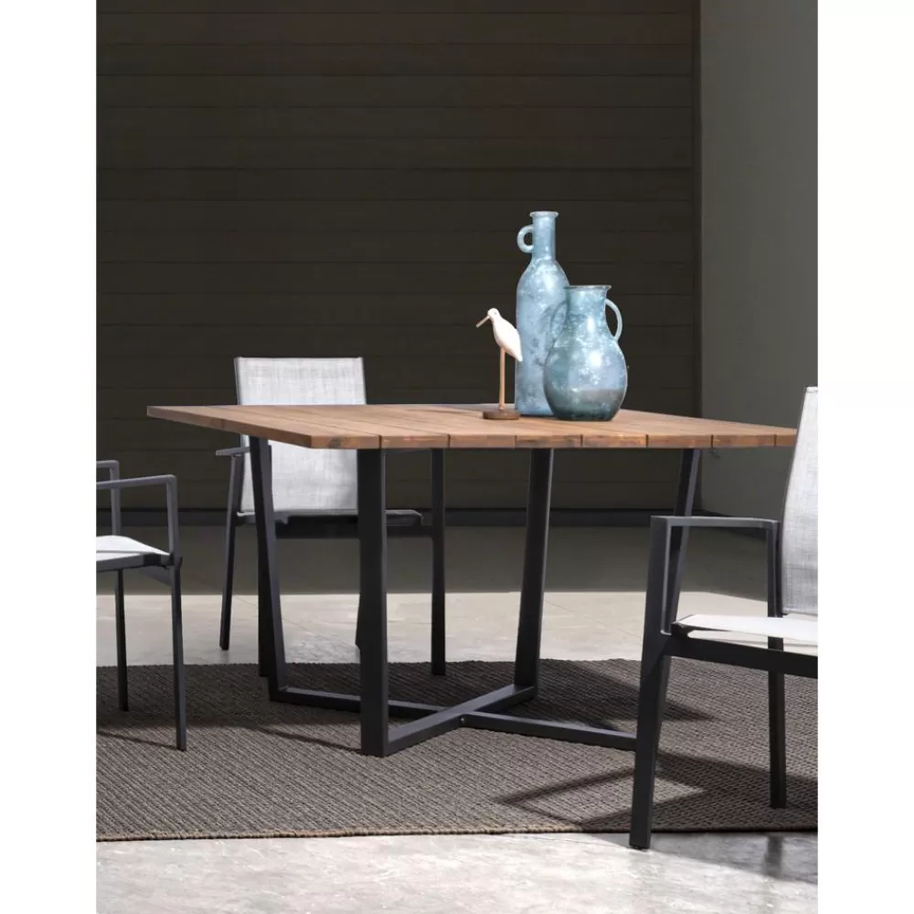 Bizzotto Muebles De Jardin^Mesa Para Exterior De Madera De Acacia Helsinki, 130 X 75 Cm
