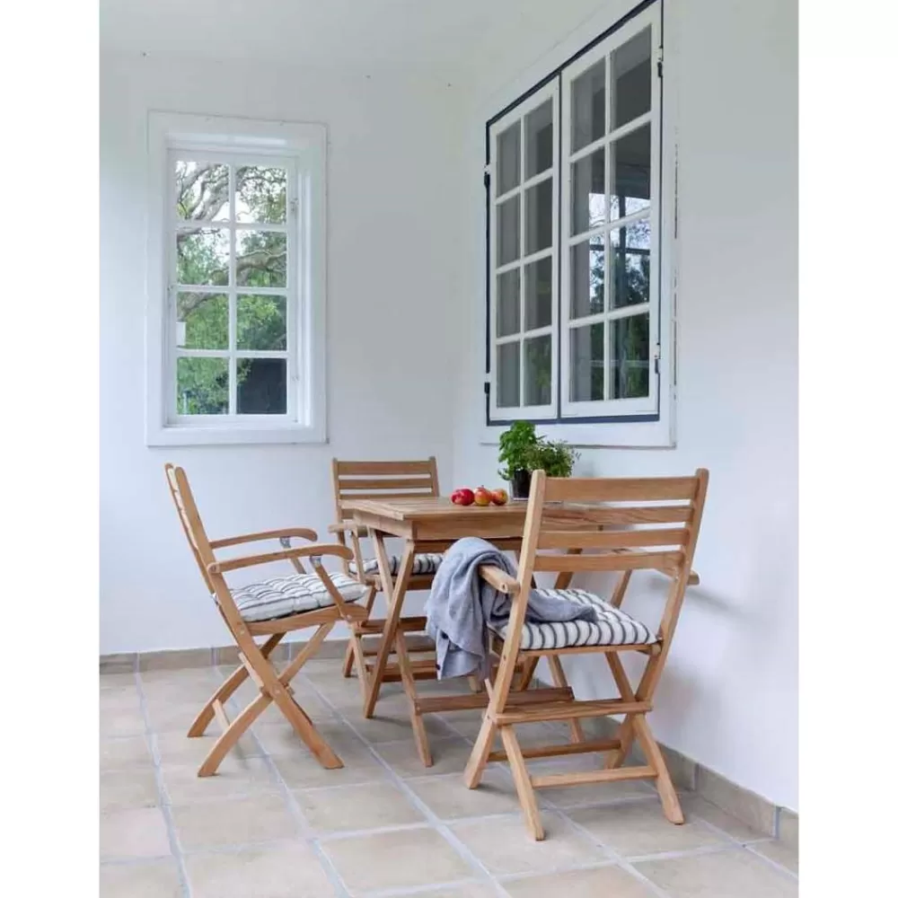 Cinas Muebles De Jardin^Mesa Plegable De Madera De Teca Para Exterior York