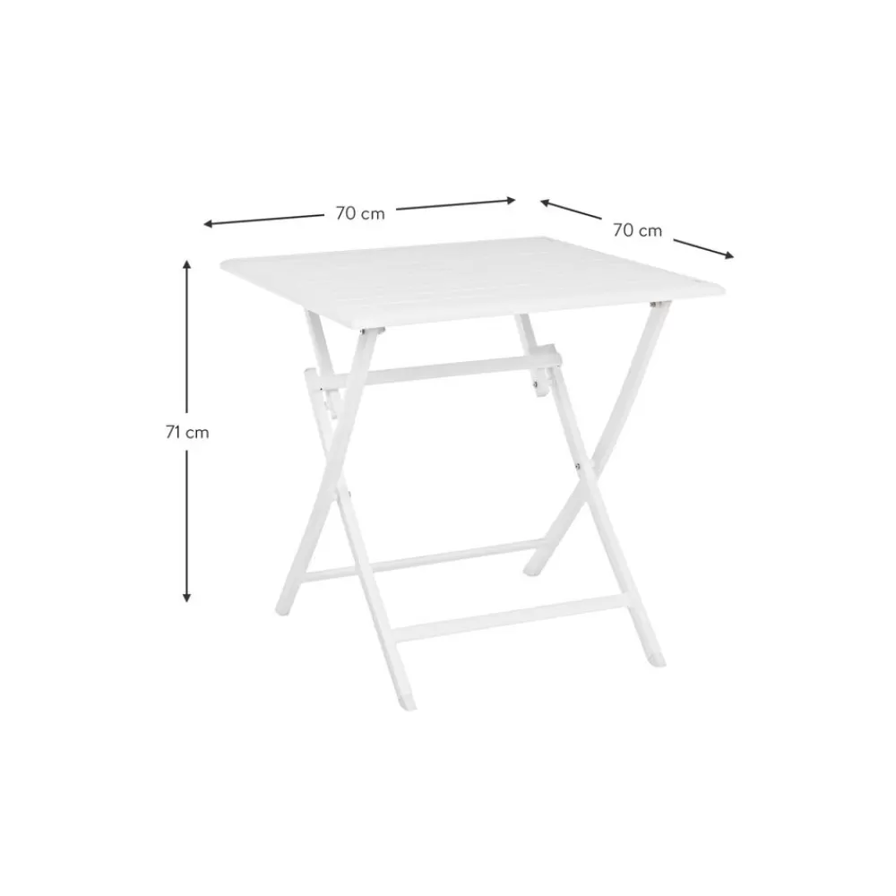 Bizzotto Muebles De Jardin^Mesa Plegable Para Exterior Elin, 70 X 70 Cm