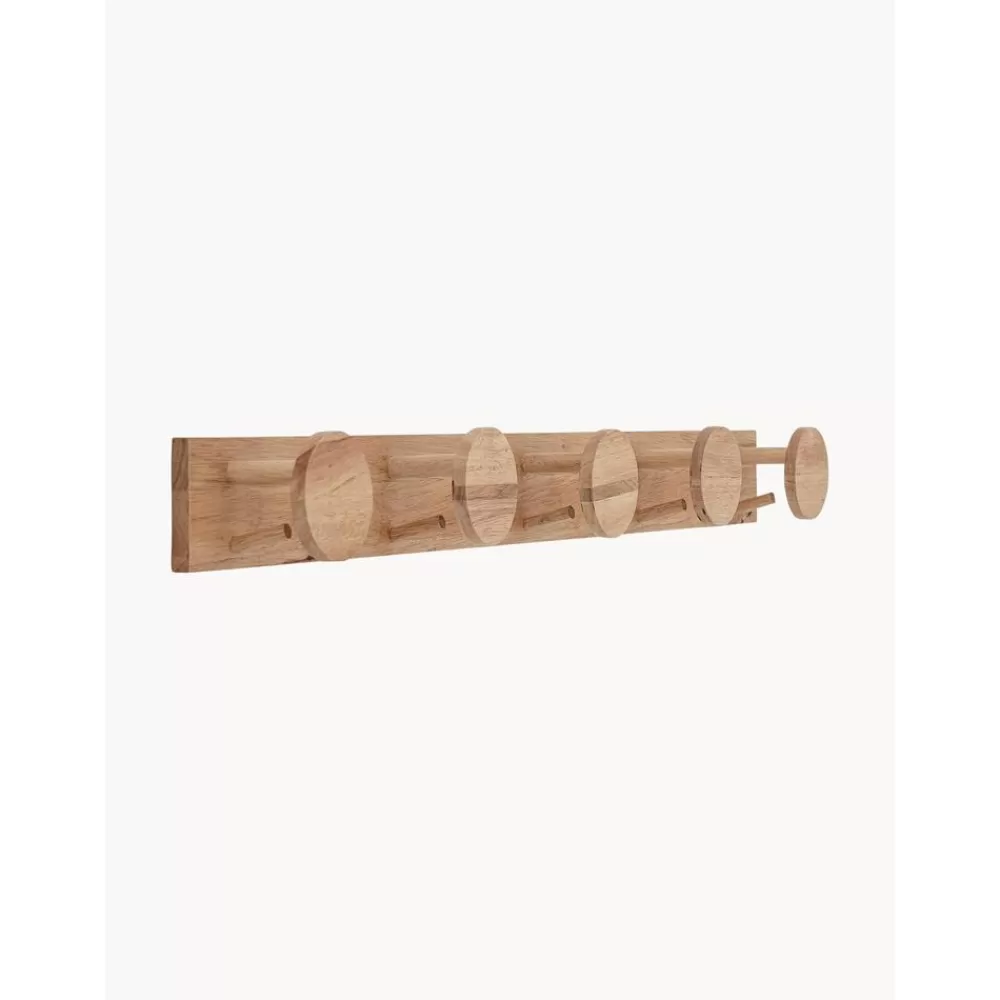 Bloomingville Percheros^Perchero De Pared De Madera De Caucho Emme, 10 Gancho