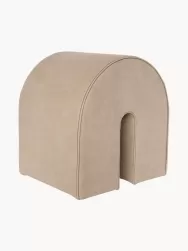 Kristina Dam Puf De Piel Curved