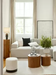 Westwing Collection Puf De Tejido Boucle Orchid