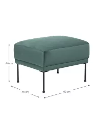 Westwing Collection Reposapies De Terciopelo Fluente