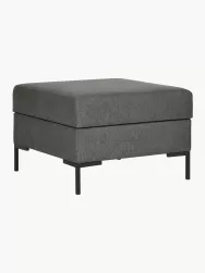 Westwing Collection Reposapies Puf Luna, Con Espacio De Almacenamiento