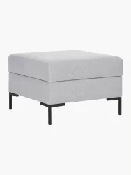 Westwing Collection Reposapies Puf Luna, Con Espacio De Almacenamiento