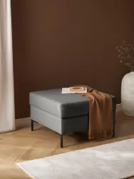 Westwing Collection Reposapies Puf Luna, Con Espacio De Almacenamiento