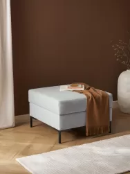 Westwing Collection Reposapies Puf Luna, Con Espacio De Almacenamiento