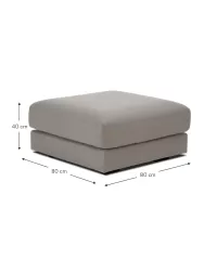 Westwing Collection Reposapies Taburete Tribeca