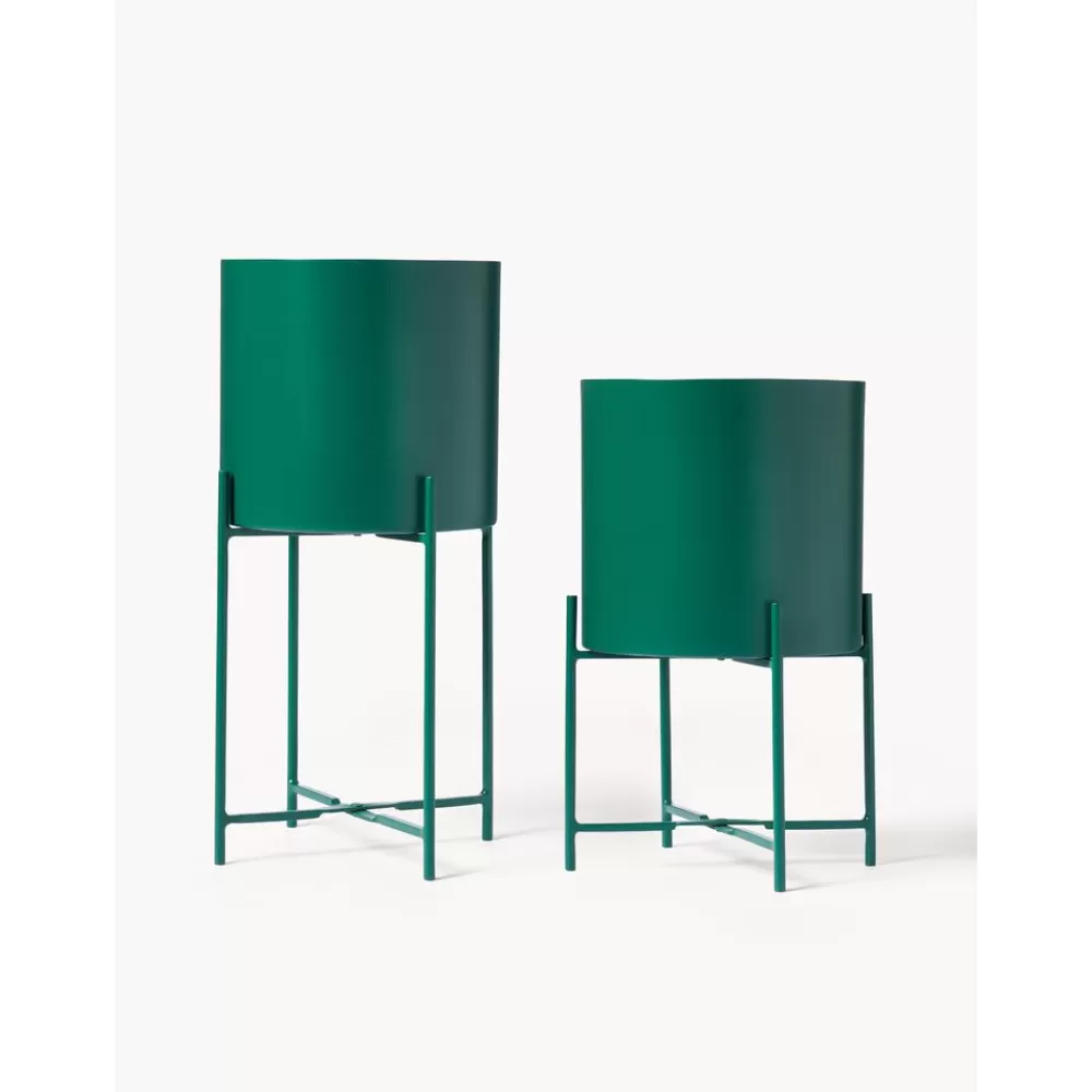 Westwing Collection Maceteros^Set De Maceteros De Metal Mina, 2 Uds.