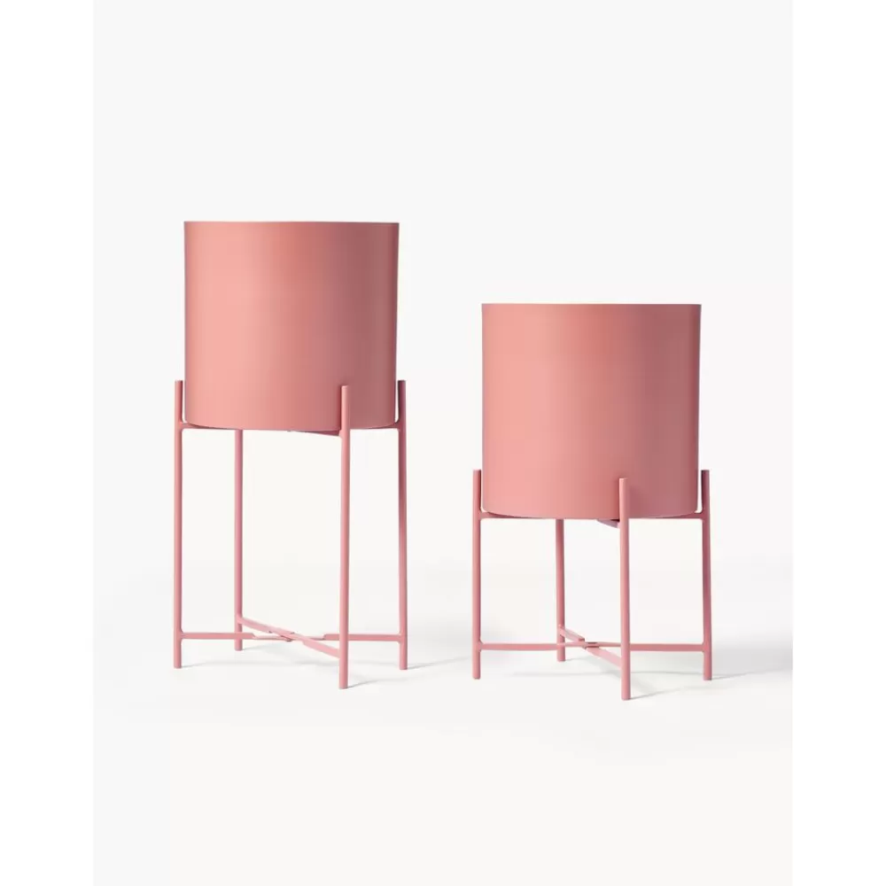 Westwing Collection Maceteros^Set De Maceteros De Metal Mina, 2 Uds.