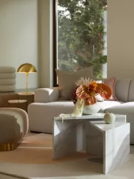 Westwing Collection Set De Mesas De Centro En Look Marmol Vilma, 2 Uds.