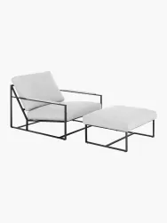 Westwing Collection Set Lounge Andy, 2 Pzas.
