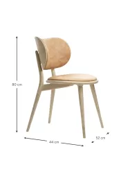 Mater Silla Artesanal De Cuero Y Madera Rocker