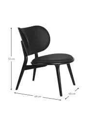 Mater Silla Artesanal De Cuero Y Madera Rocker