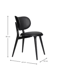 Mater Silla Artesanal De Cuero Y Madera Rocker