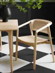 Westwing Collection Silla Con Reposabrazos Con Tejido Vienes Gali