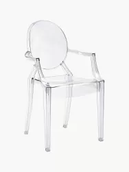 Kartell Silla Con Reposabrazos De Diseno Louis Ghost