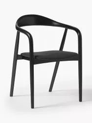 Westwing Collection Silla Con Reposabrazos De Madera Con Asiento Tapizado Angelina