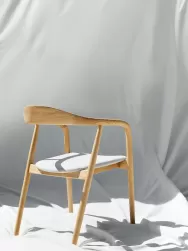 Westwing Collection Silla Con Reposabrazos De Madera Con Asiento Tapizado Angelina
