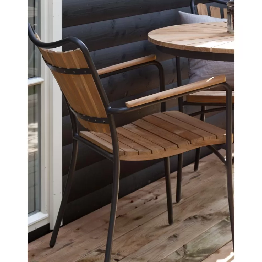 Cinas Muebles De Jardin^Silla Con Reposabrazos De Madera Para Exterior Hard & Ellen