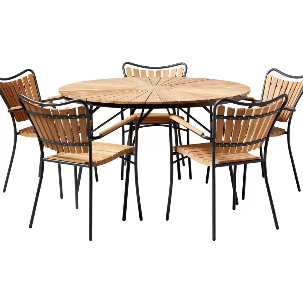 Cinas Muebles De Jardin^Silla Con Reposabrazos De Madera Para Exterior Hard & Ellen