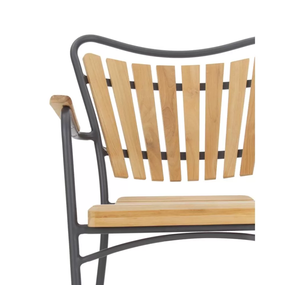 Cinas Muebles De Jardin^Silla Con Reposabrazos De Madera Para Exterior Hard & Ellen