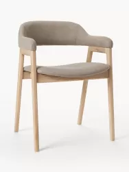 Westwing Collection Silla Con Reposabrazos De Madera Santiano