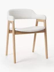 Westwing Collection Silla Con Reposabrazos De Madera Santiano
