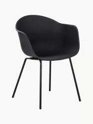 Westwing Collection Silla Con Reposabrazos De Plastico Claire