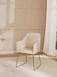 Westwing Collection Silla Con Reposabrazos De Terciopelo Isla