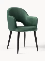 Westwing Collection Silla Con Reposabrazos De Terciopelo Rachel