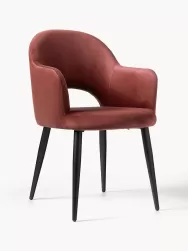 Westwing Collection Silla Con Reposabrazos De Terciopelo Rachel