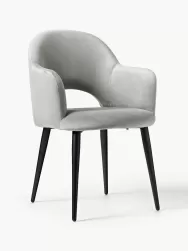 Westwing Collection Silla Con Reposabrazos De Terciopelo Rachel