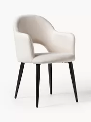 Westwing Collection Silla Con Reposabrazos De Terciopelo Rachel