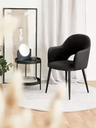 Westwing Collection Silla Con Reposabrazos De Terciopelo Rachel