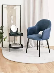 Westwing Collection Silla Con Reposabrazos De Terciopelo Rachel