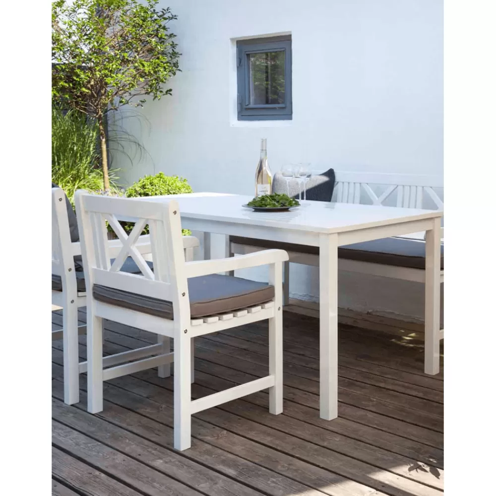 Cinas Muebles De Jardin^Silla Con Reposabrazos Para Exterior De Madera Rosenborg