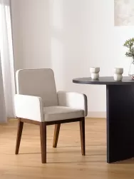Westwing Collection Silla Con Reposabrazos Tapizada Koga
