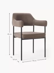 Westwing Collection Silla Con Reposabrazos Tapizada Zoe