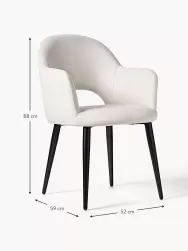 Westwing Collection Silla Con Reposabrazos Tapizadas Rachel