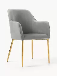 Westwing Collection Silla Con Resposabrazos En Terciopelo Ava