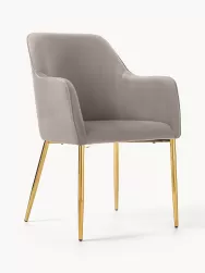 Westwing Collection Silla Con Resposabrazos En Terciopelo Ava
