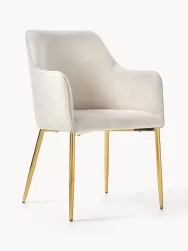 Westwing Collection Silla Con Resposabrazos En Terciopelo Ava