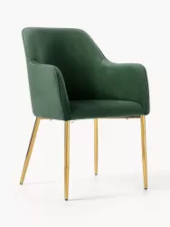 Westwing Collection Silla Con Resposabrazos En Terciopelo Ava