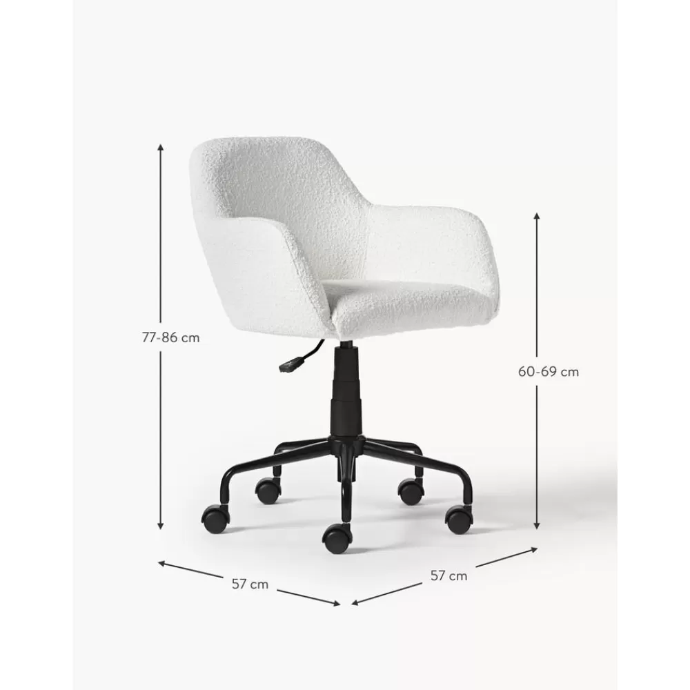Westwing Collection Sillas De Escritorio^Silla De Escritorio En Tejido Boucle Lucie