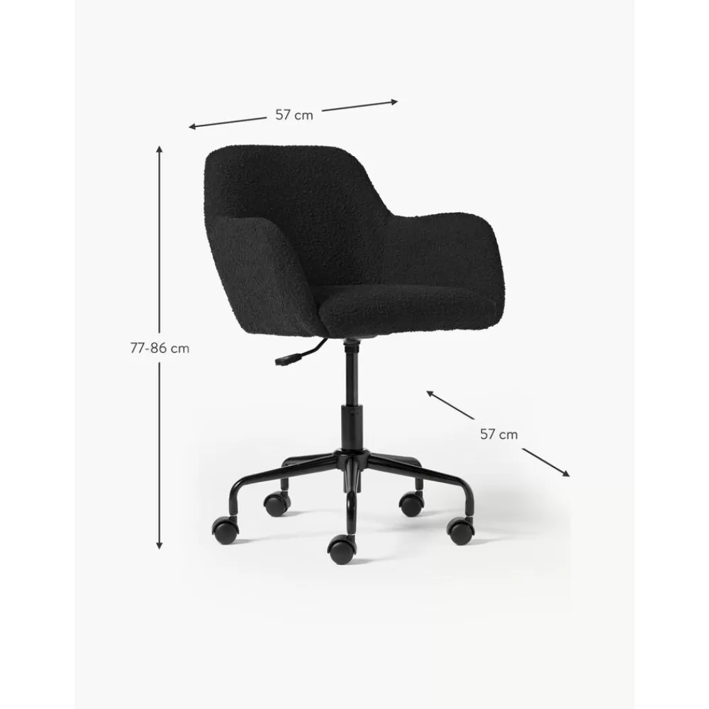Westwing Collection Sillas De Escritorio^Silla De Escritorio En Tejido Boucle Lucie